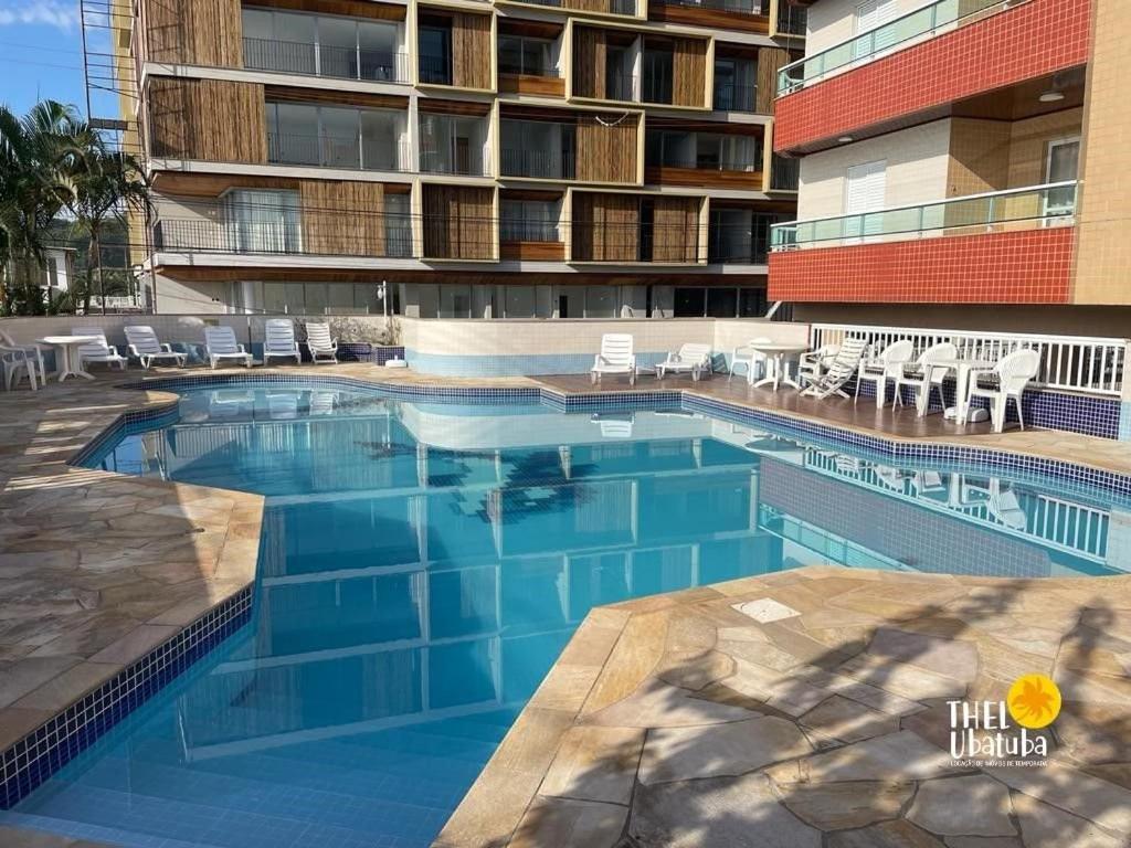 Thel Ubatuba - Apto 116/D, Costa Atlantica - Pe Na Areia ภายนอก รูปภาพ